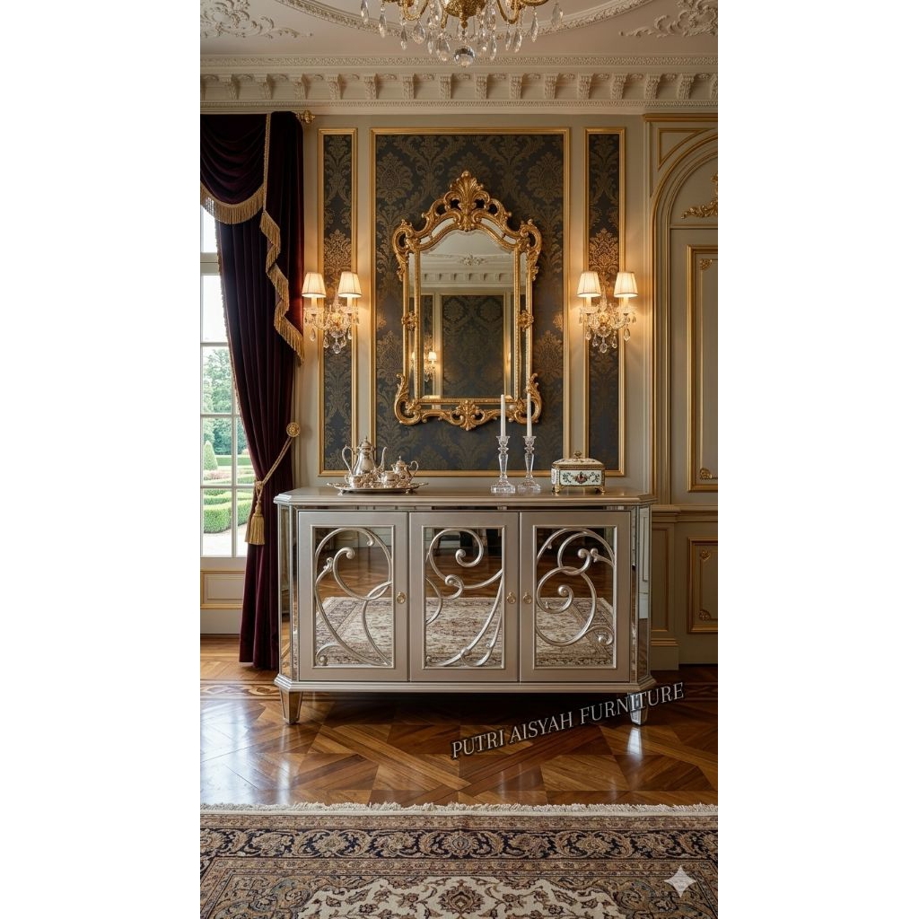 bufet mewah luxury custom.buffet minimalis luxury mewah