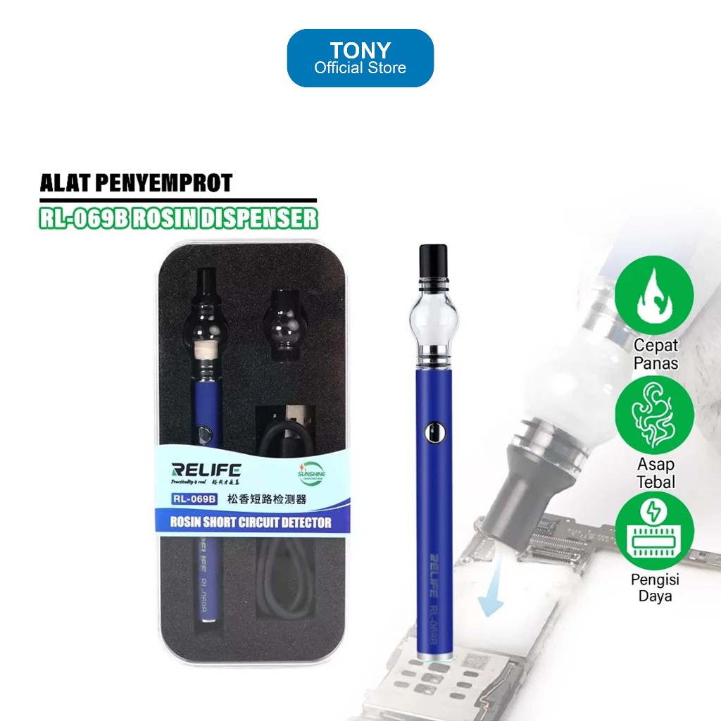 RELIFE RL-069B ROSIN DISPENSER SHORT CIRCUIT DETECTOR ORIGINAL - ALAT PELELEH ROSIN - ALAT PENYEMPRO