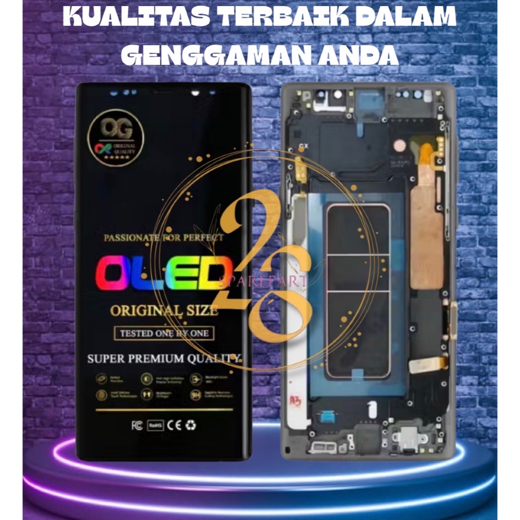 LCD TOUCHSCREEN + FRAME SAMSUNG NOTE 9 - N960 ORG - LCD FULLSET