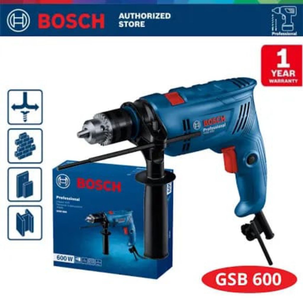 Bor 13 mm/ Impact drill BOSCH GSB 600