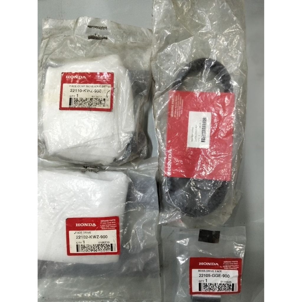 Drive belt plus rumah roller plus face Drive plus boss Drive face untuk motor Revo AT number part 23