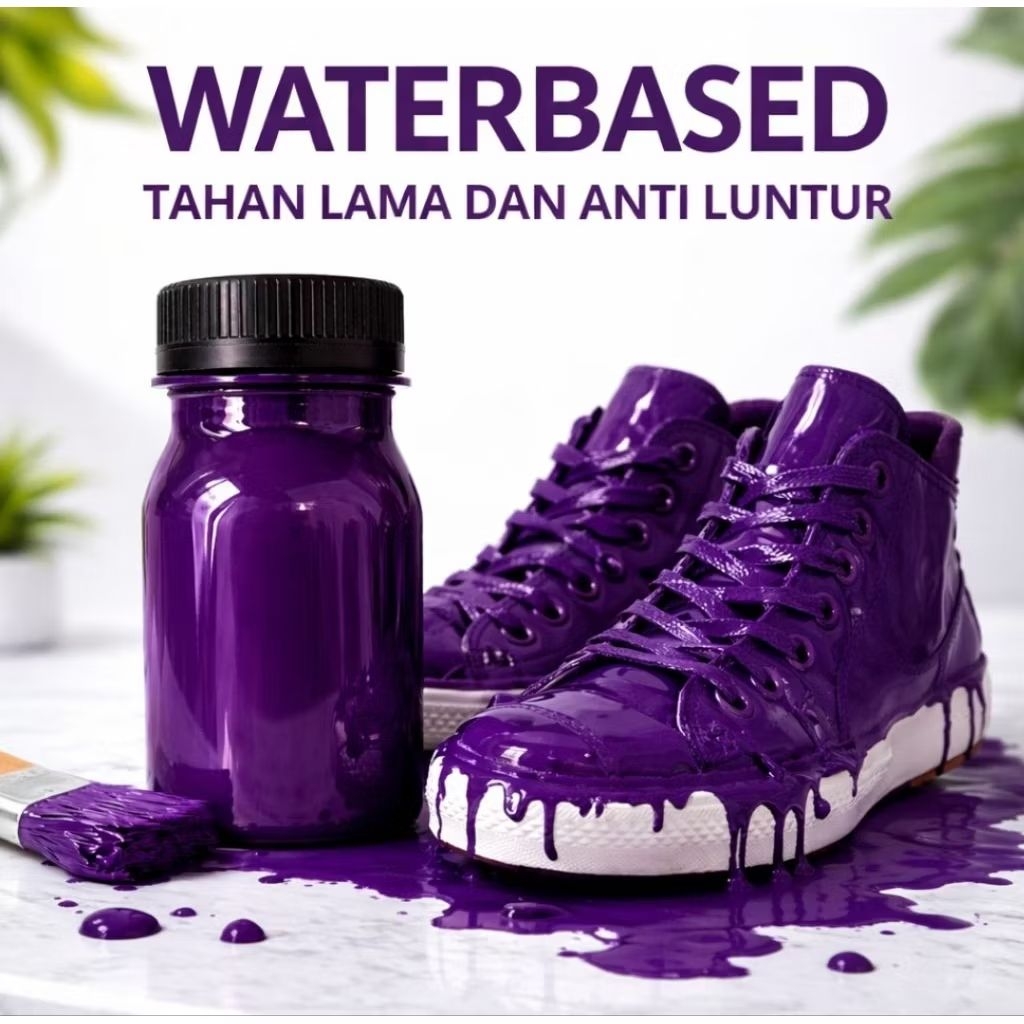 waterbased cat sepatu kanvas cat topi cat tas. 100ml cat waterbased anti luntur