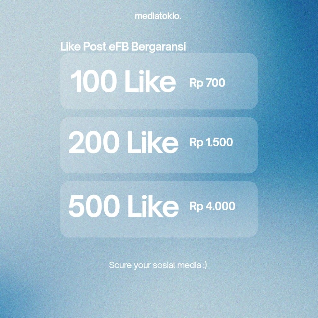 eFB Like Post Bergaransi Like Post eFB Bergaransi