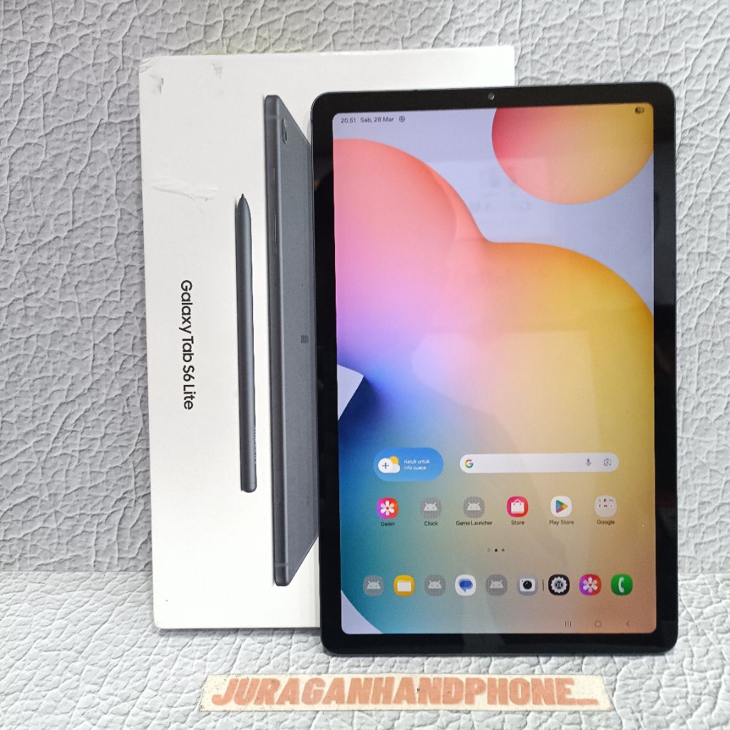 SAMSUNG TAB S6 LITE WIFI 4/128GB BEKAS SECOND FULLSET