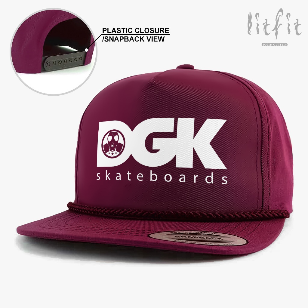 SD1 DGK - Topi Klasik Skateboards Tali /Topi Snapback Pria /Topi Trucker Jaring /Topi Distro Skena O