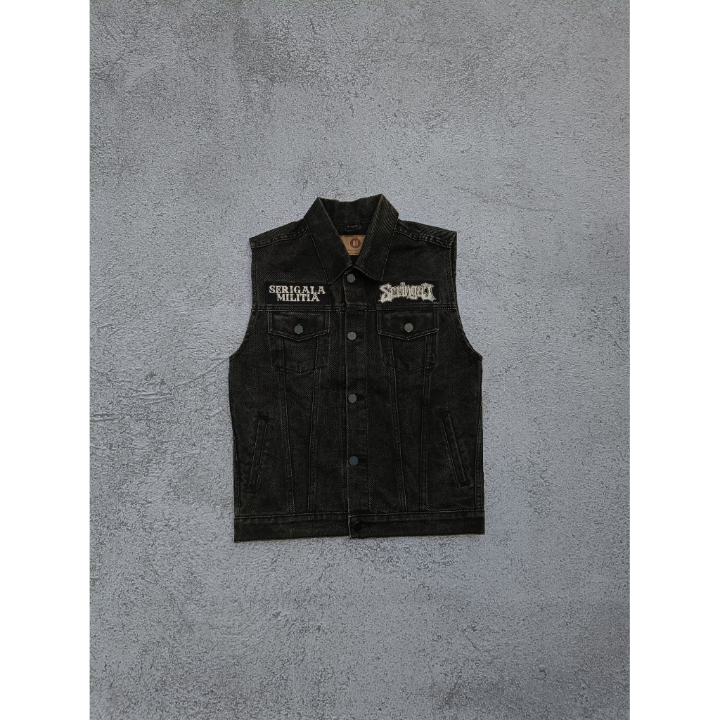 Vest denim seringai underlicensed hingar bingar 2010 "SERIGALA MILITIA"