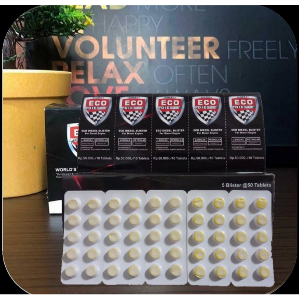 Eco Racing Diesel Blister Isi 50 Tablet Original Untuk Kendaraan Diesel