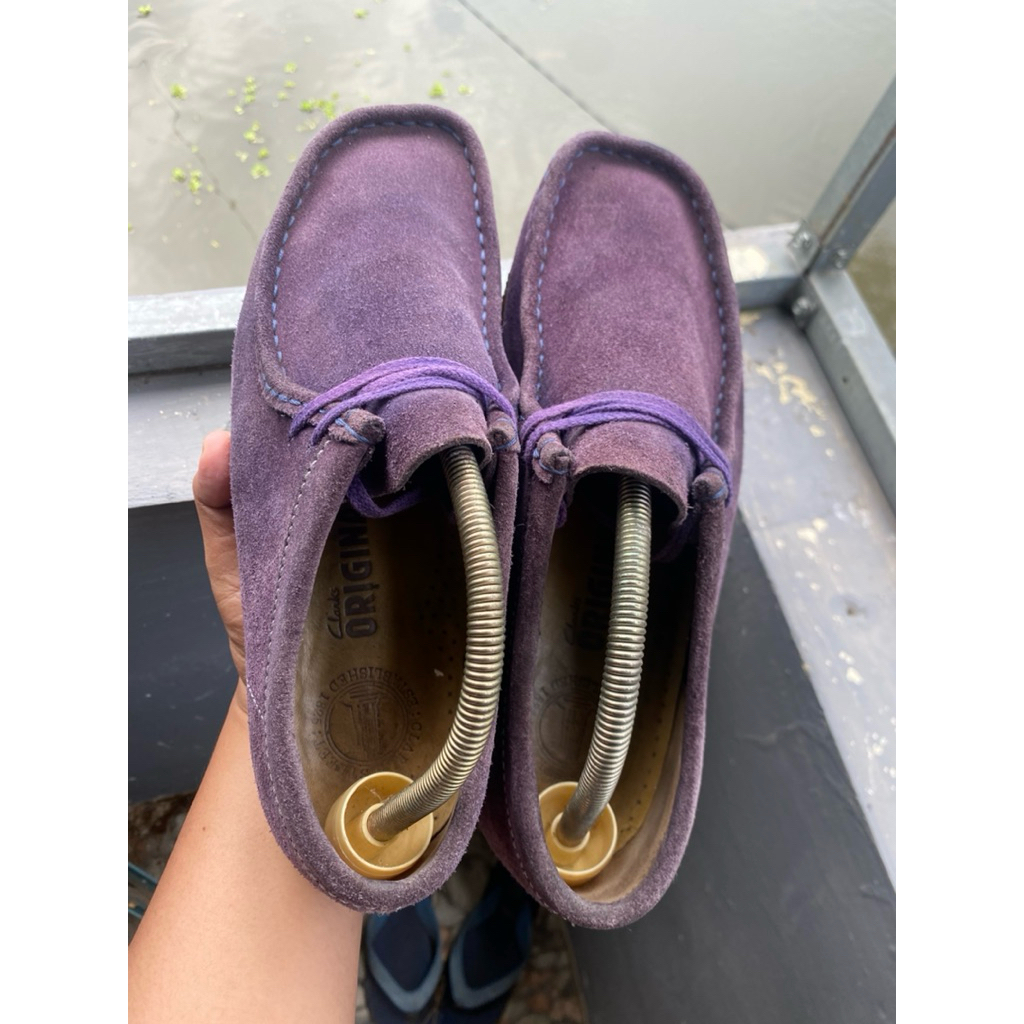 Clarks Wallabee Purple