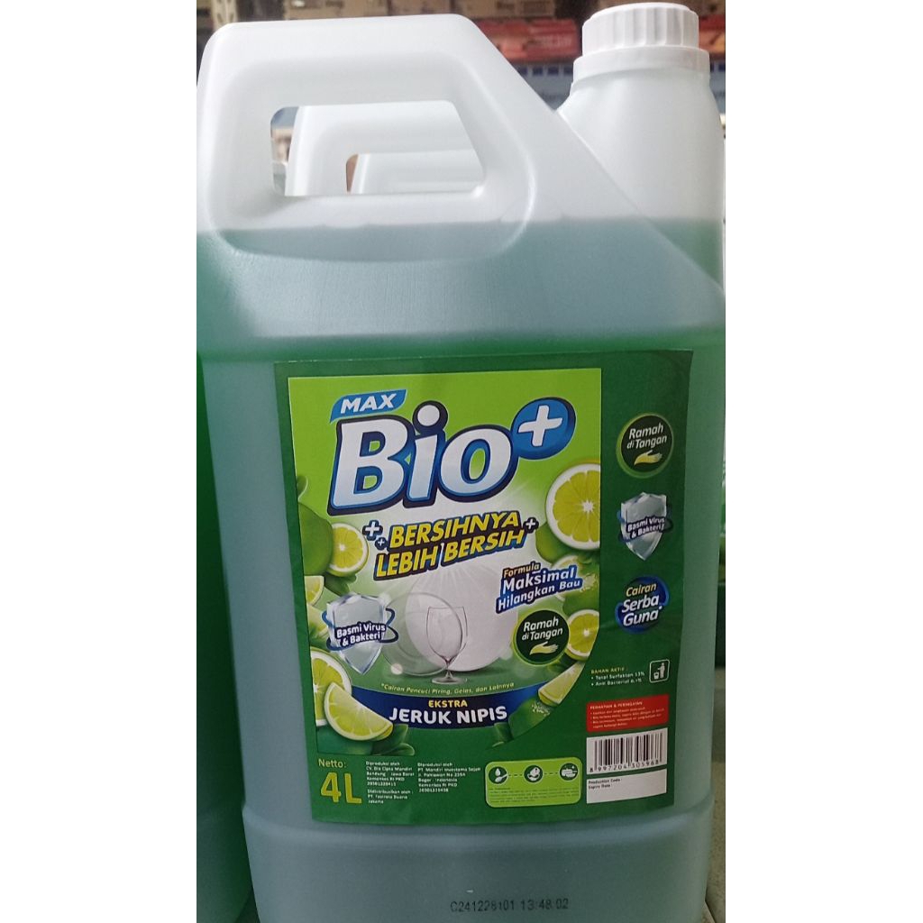 Bio Plus Pencuci Piring 4 Liter