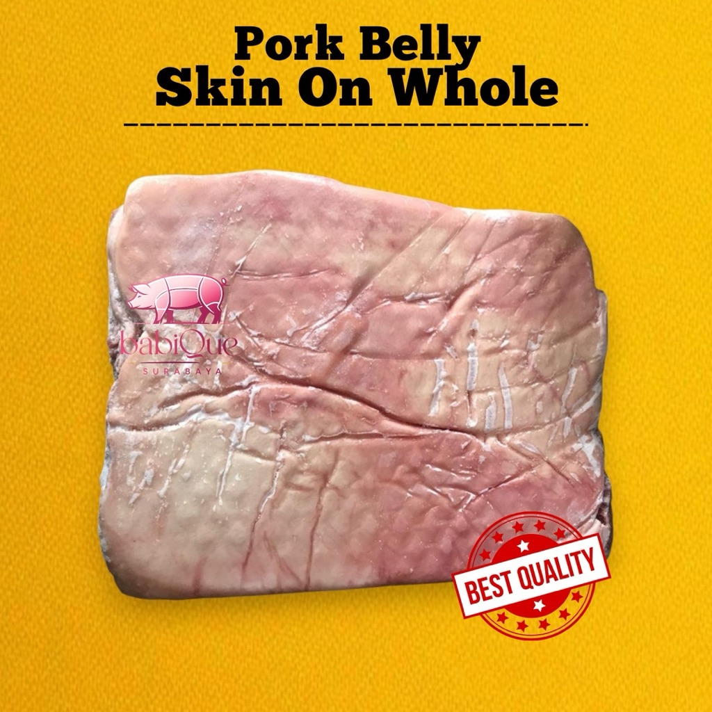 Pork Belly Skin On 1kg