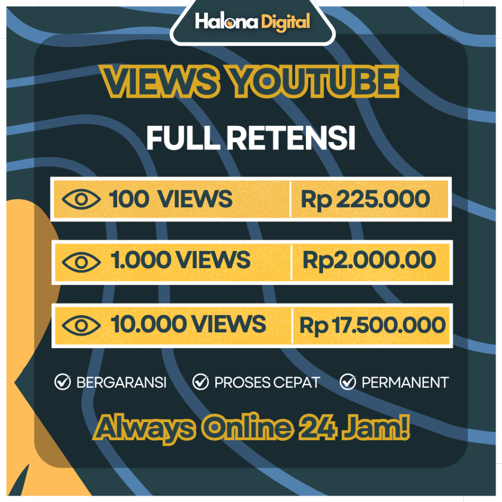 Views Full Retention Youtube Tonton Full Durasi - Jam Tayang Youtube - HIGH QUALITY