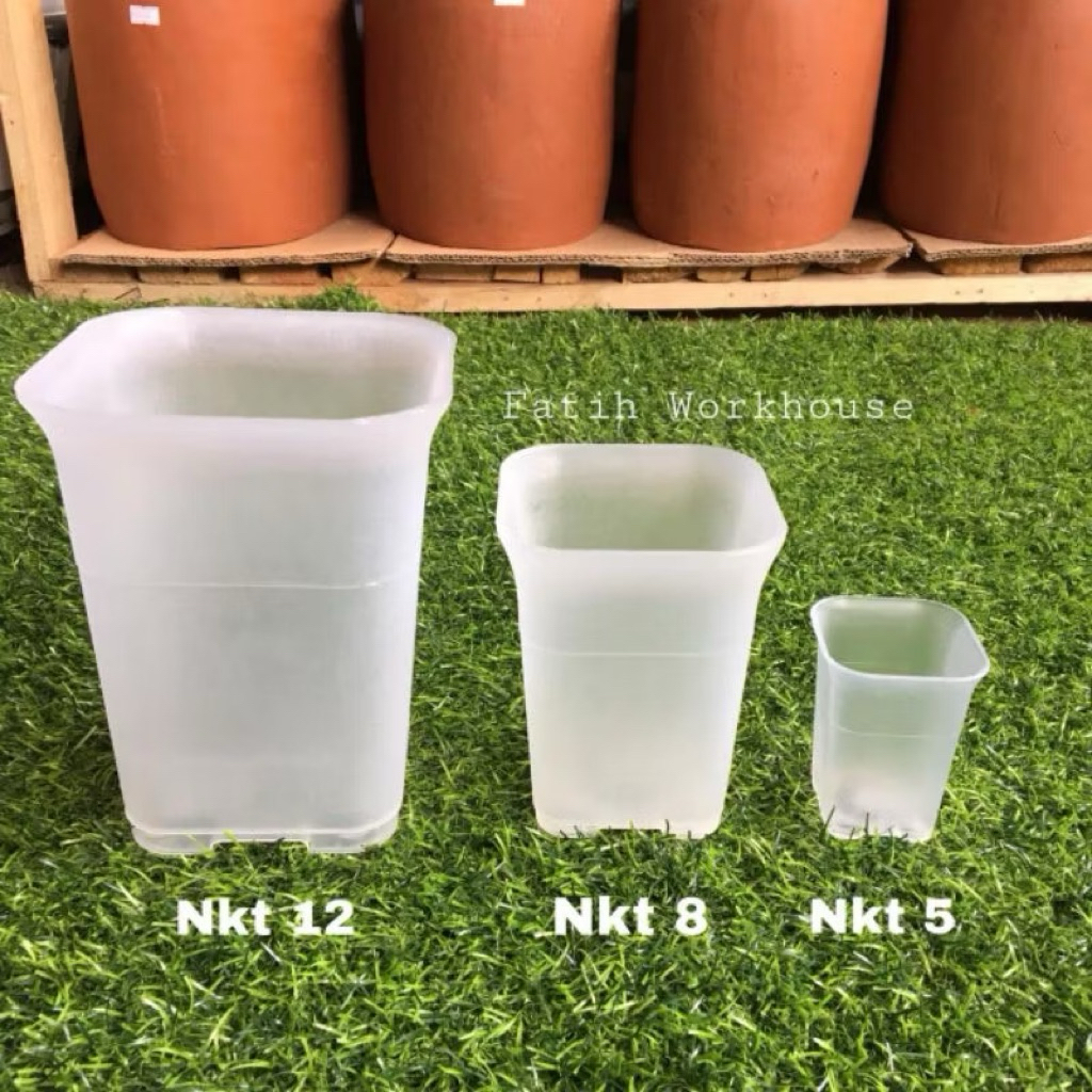 Pot NKT bening - pot bening - pot plastik bening