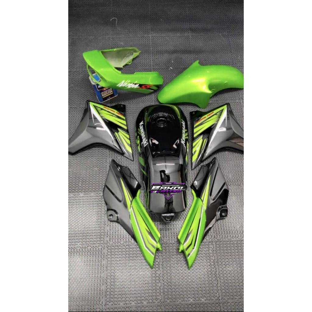 body sett ninja ss warna hijau, body fullset ninja ss siap kontes