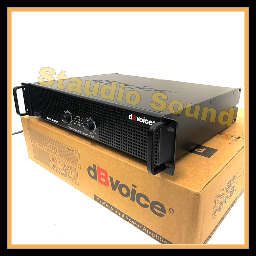 power dbvoice fpa 2400 original 2 channel class h db voice fpa2400