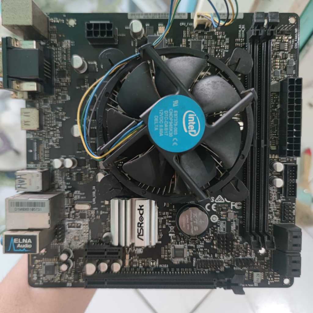 Paket i3 9100f dan mobo asrock ITX h310cm hdv | tanpa ram dll