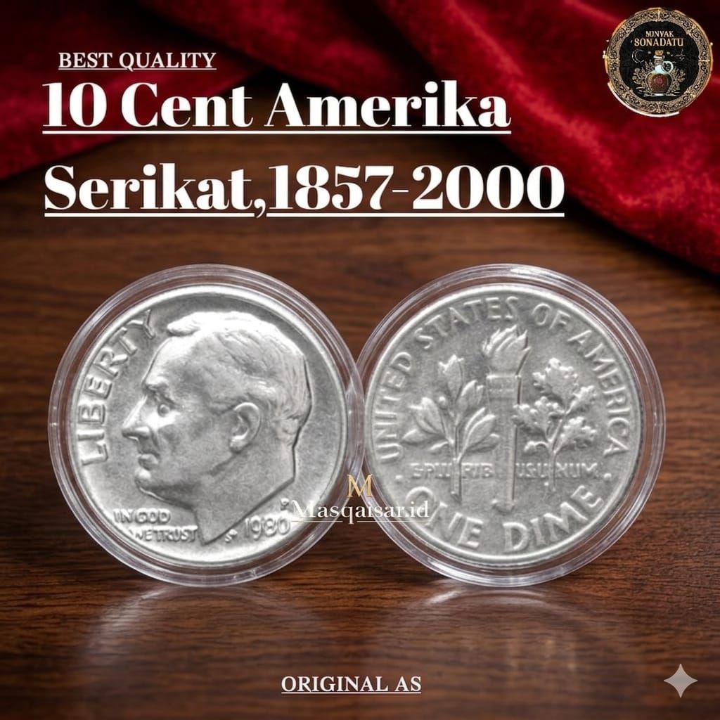 Koin Liberty AS 10cent  Koleksi Koin 10Cent Liberty Amerika Serikat Best Quality Gress Asli