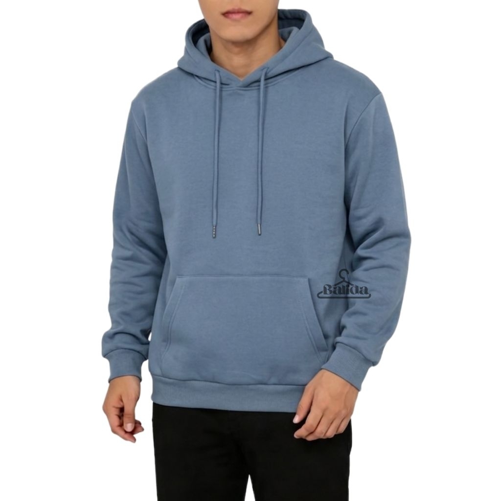 Sweater Hoodie Pria Jumper Fleece Polos Denim