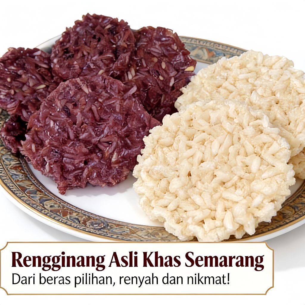 Rengginang Mentah khas Semarang – Beras Merah & Putih