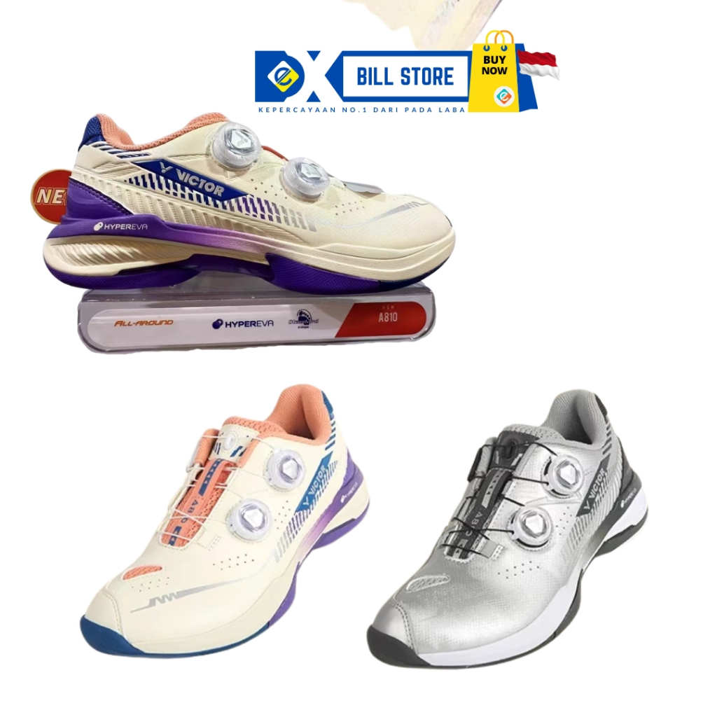 [Exbill] Sepatu Bulutangkis VICTOR A810 BOA – HYPEREVA + ENERGYMAX 3.0 untuk Kecepatan Tingkatkan ag