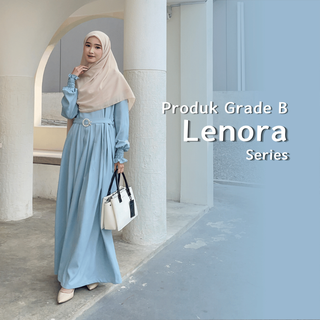 (READY STOCK) DRESS LENORA SERIES / DRESS GAMIS BUSUI / DRESS GAMIS WISUDA / DRESS ASYALIA GRADE B