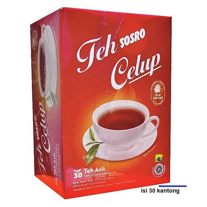 Teh SOSRO Celup  Teh Celup Sosro 30 Teabags