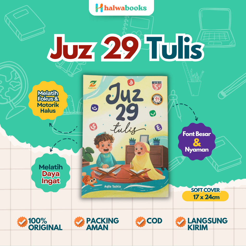 Juz 29 Tulis - Buku Belajar Menulis Arab dan Menghafal Juz 29 - Ziyadbooks