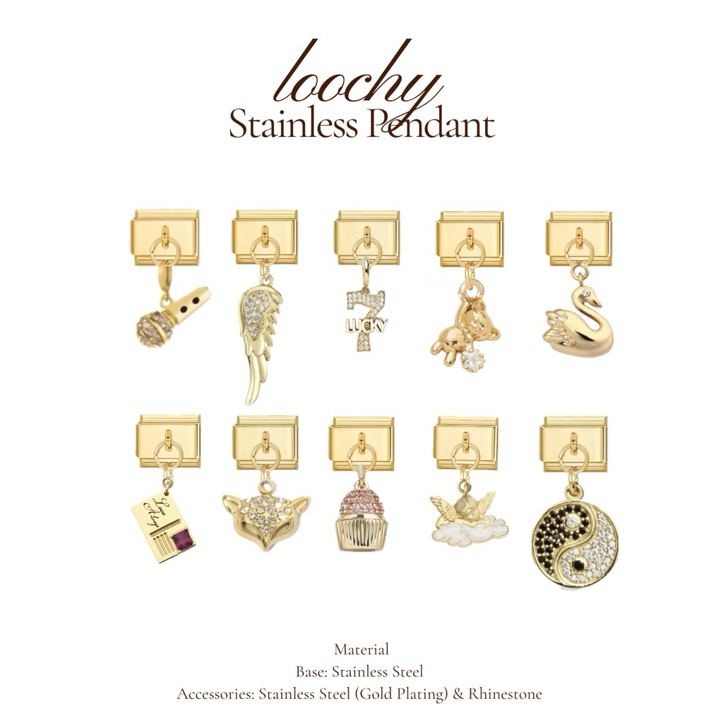 Italian Bracelet | GOLD Stainless Pendant