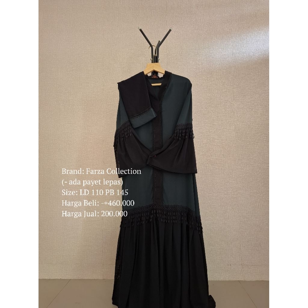 Preloved | Farza Collection Abaya Set Pashmina