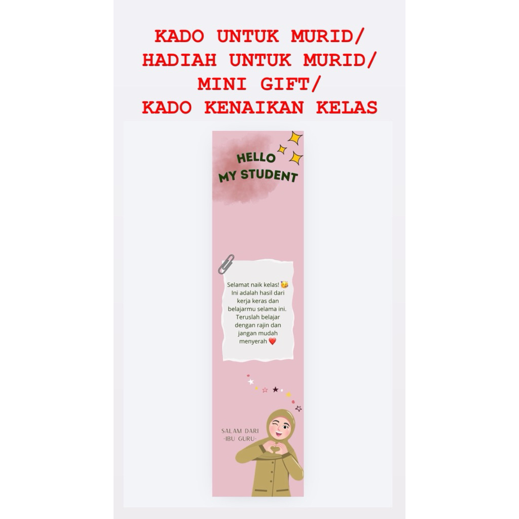 Kado Untuk Murid | Hadiah Untuk Murid | Mini Gift| Reward Untuk Anak Murid | Hadiah Kecil Dari Guru 