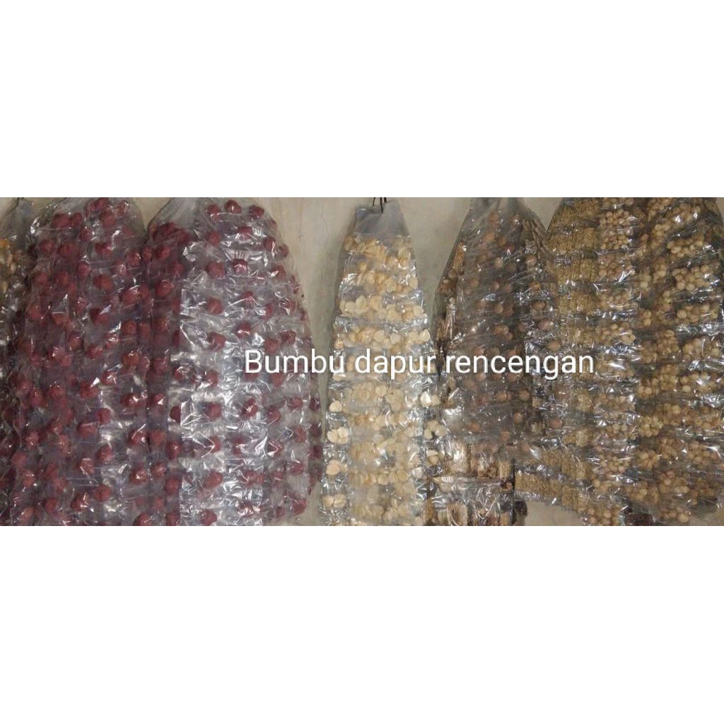 bumbu dapur rencengan/ 1 renceng isi 10/ kemiri, ketumbar, kayu manis dll