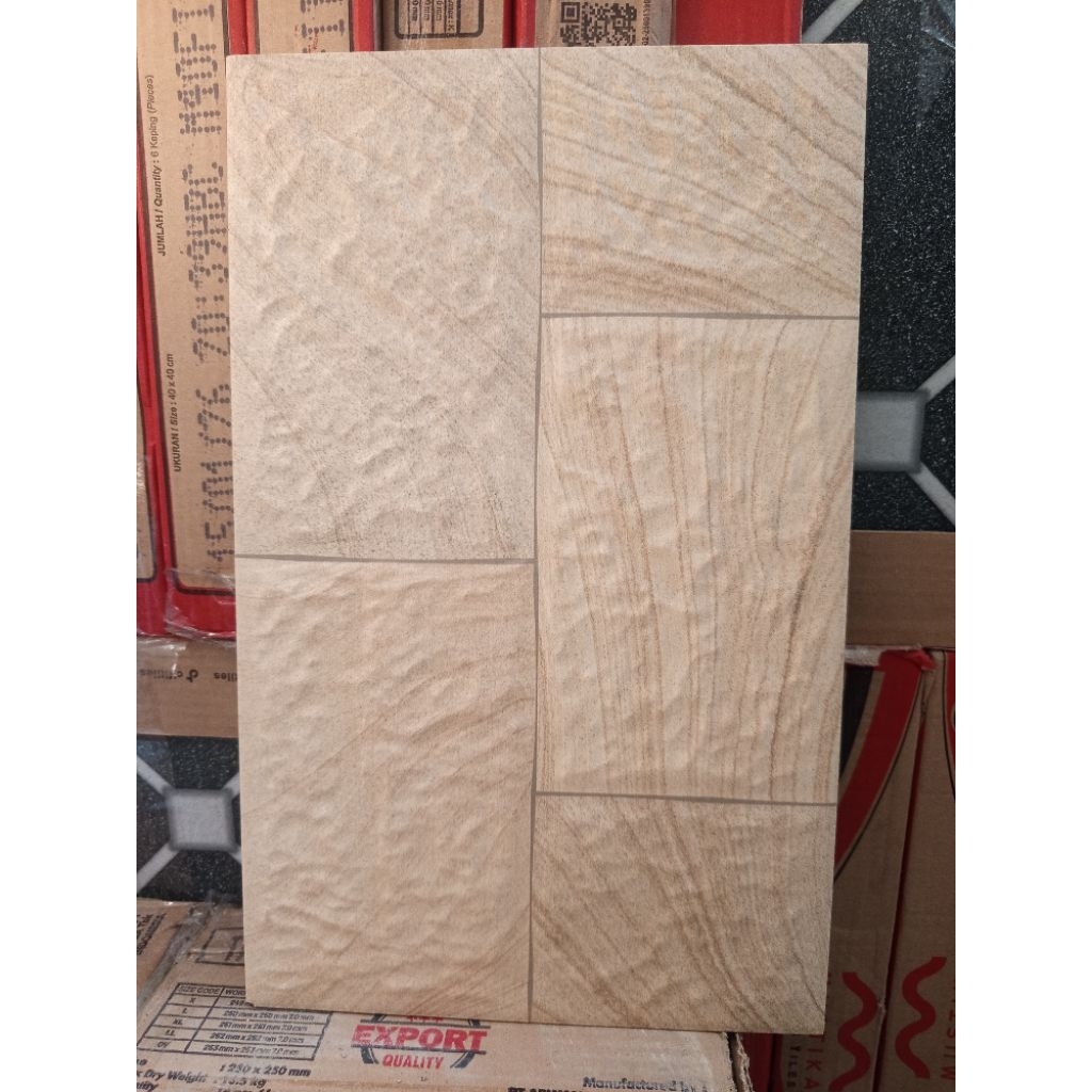 Keramik Dinding Motif Batu Alam 25x40 Nigel Beige