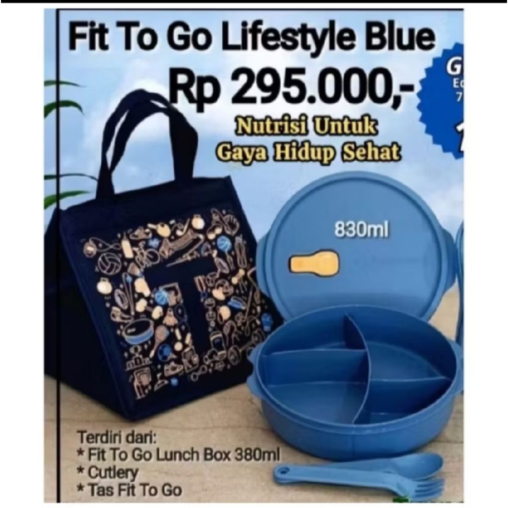 Lunch Box Fit To Go Tupperware ORI dan baru
