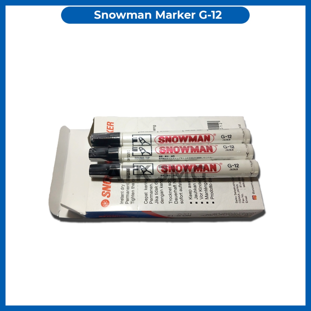 1 Pack Spidol Permanen Snowman