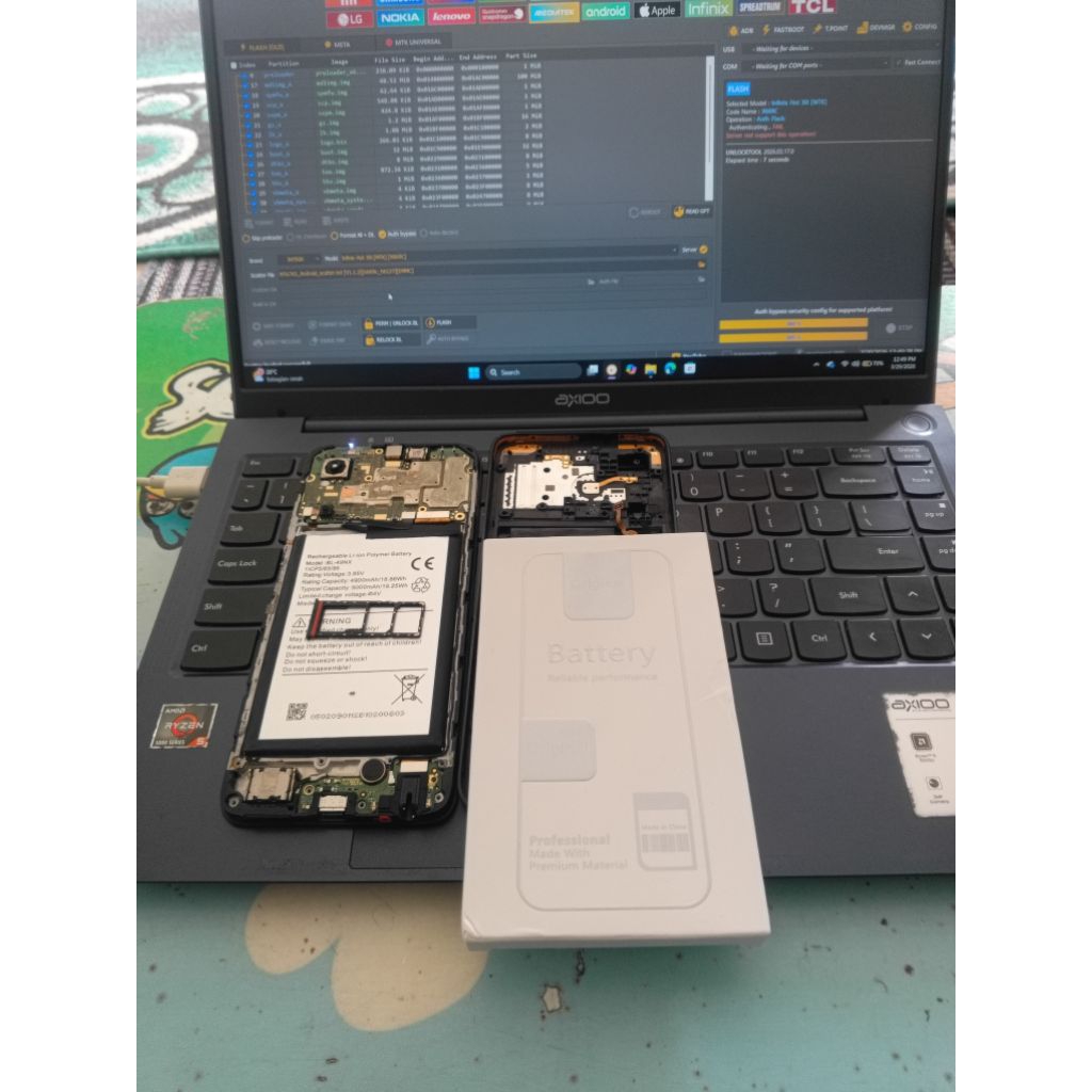 Infinix hot 30i 8/128GB matot perawan, bahan kanibalanmu, dilaptop kebaca.