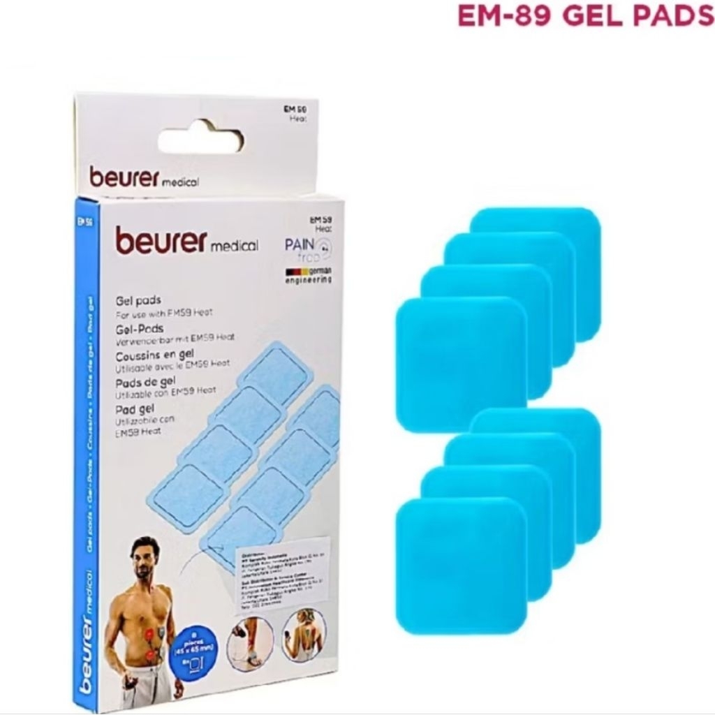 Beurer Gel Pad Tens EMS EM 89 8 Pcs