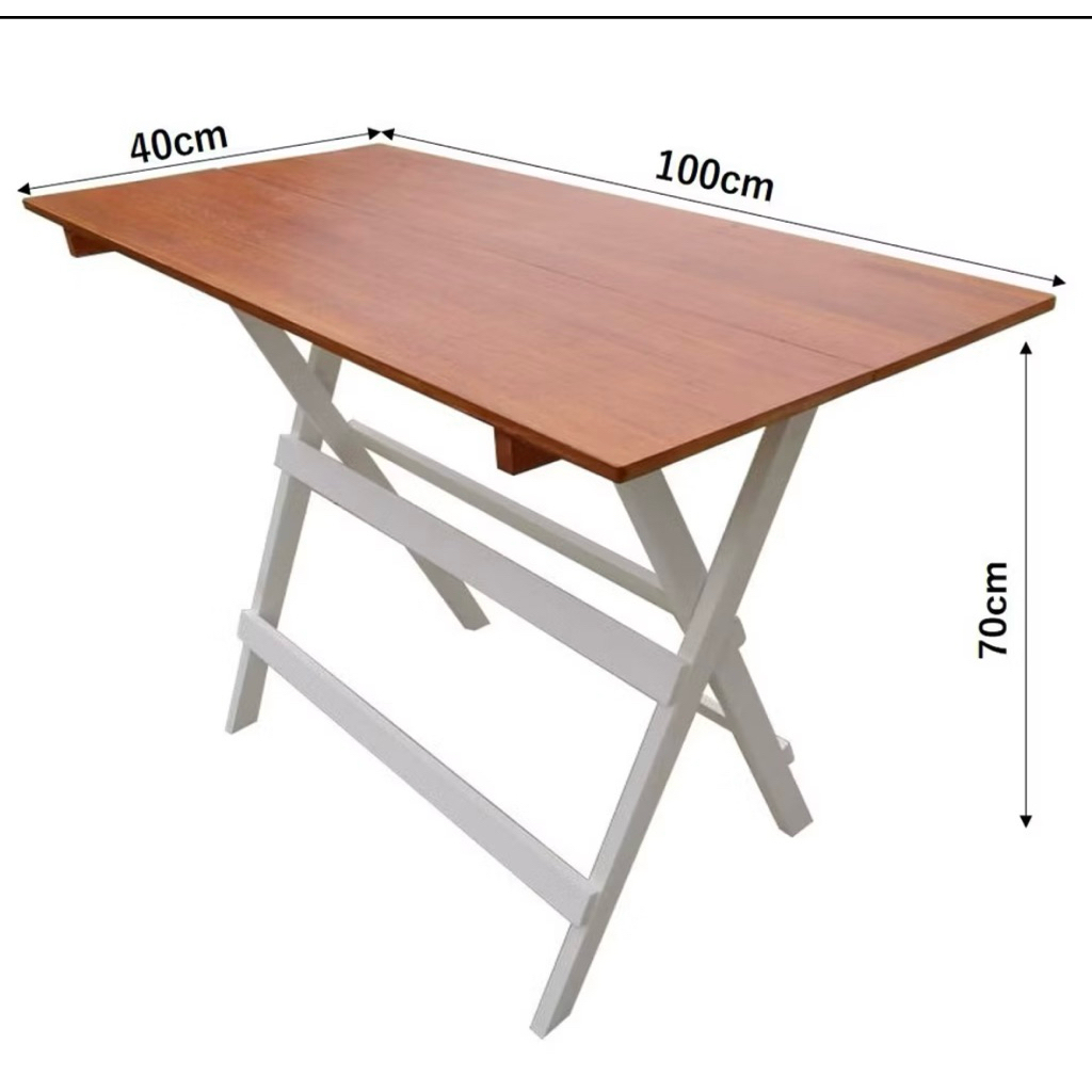 preloved second bekas meja makan belajar kayu estetik