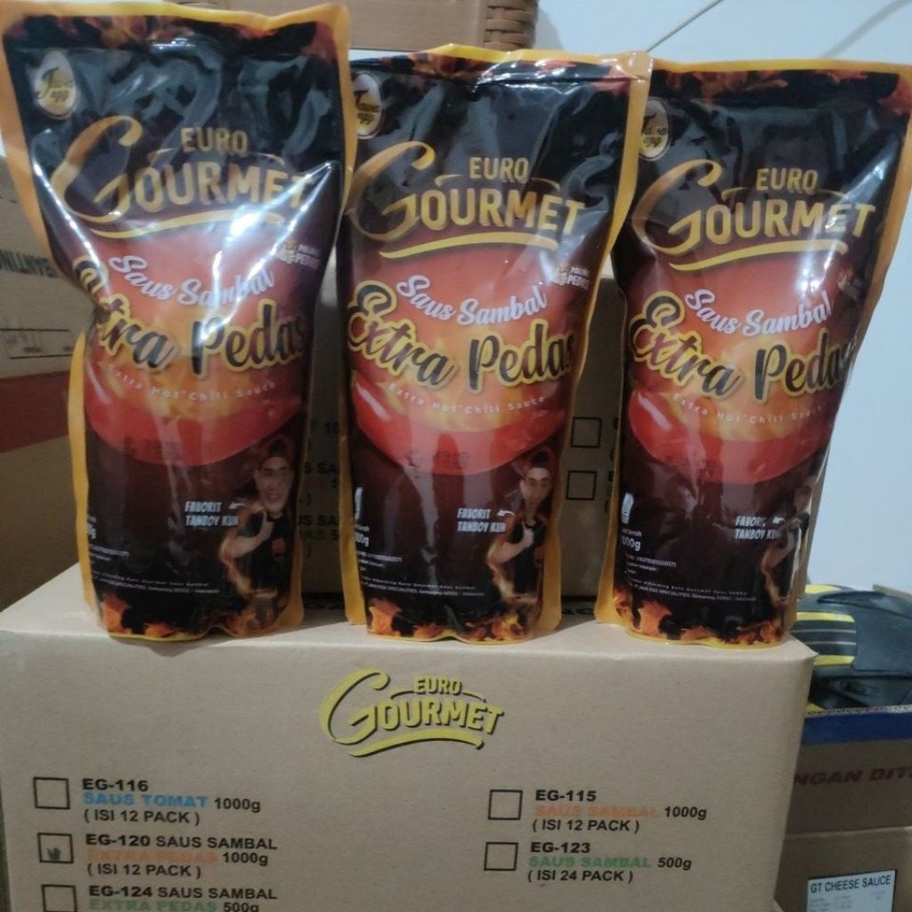 Gourmet Extra Pedas 1 Dus (12 kg) saos gourmet extra pedas