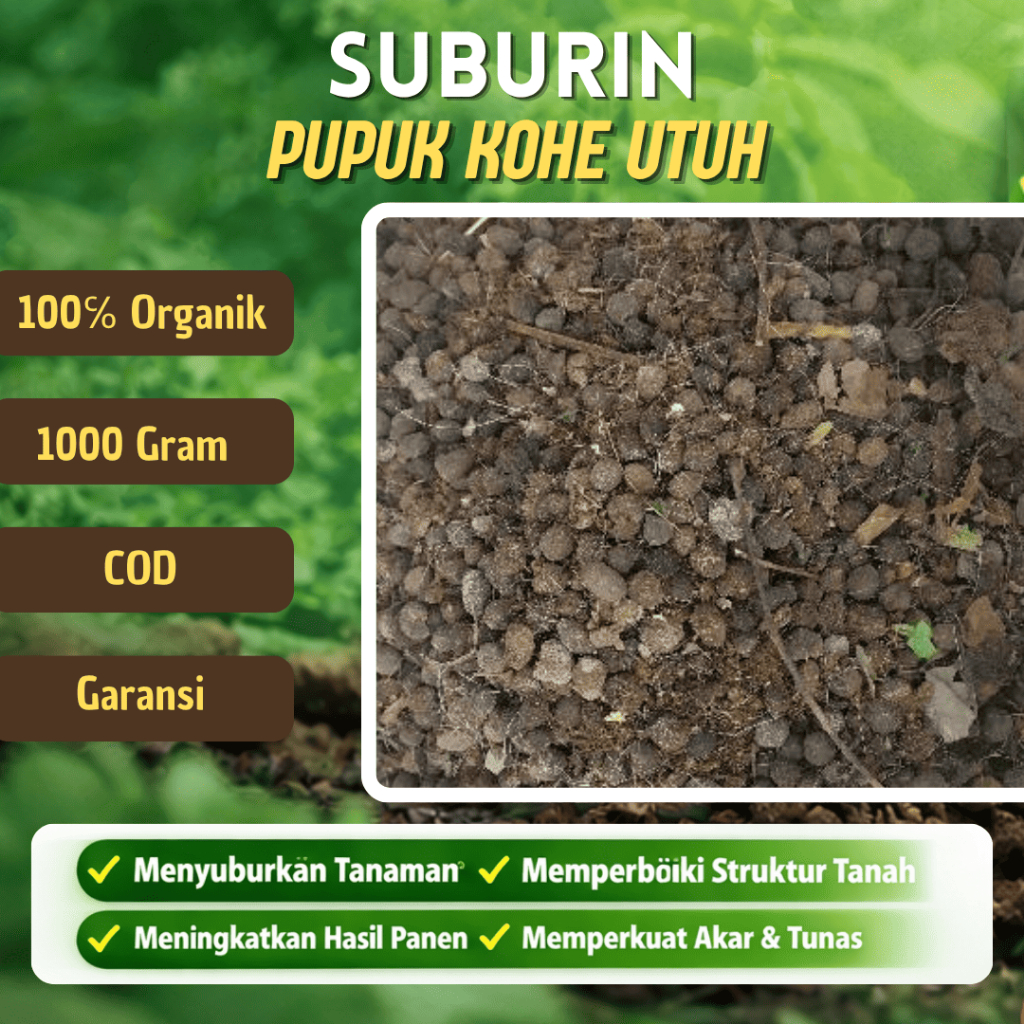 Pupuk Organik KOHE Kambing Utuh SUBURIN 1KG