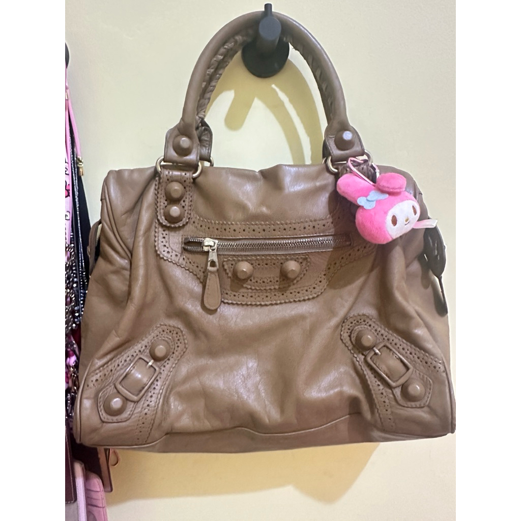 Preloved balenciaga city vintage brown giant