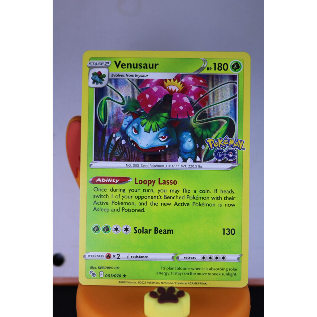 Venusaur PokemonGo English KARTU POKEMON TCG