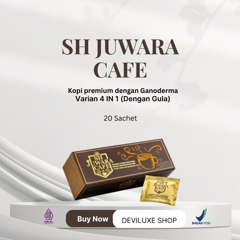 KOPI SH JUWARA CAFE 20 SACHET 4 IN 1 DENGAN GULA