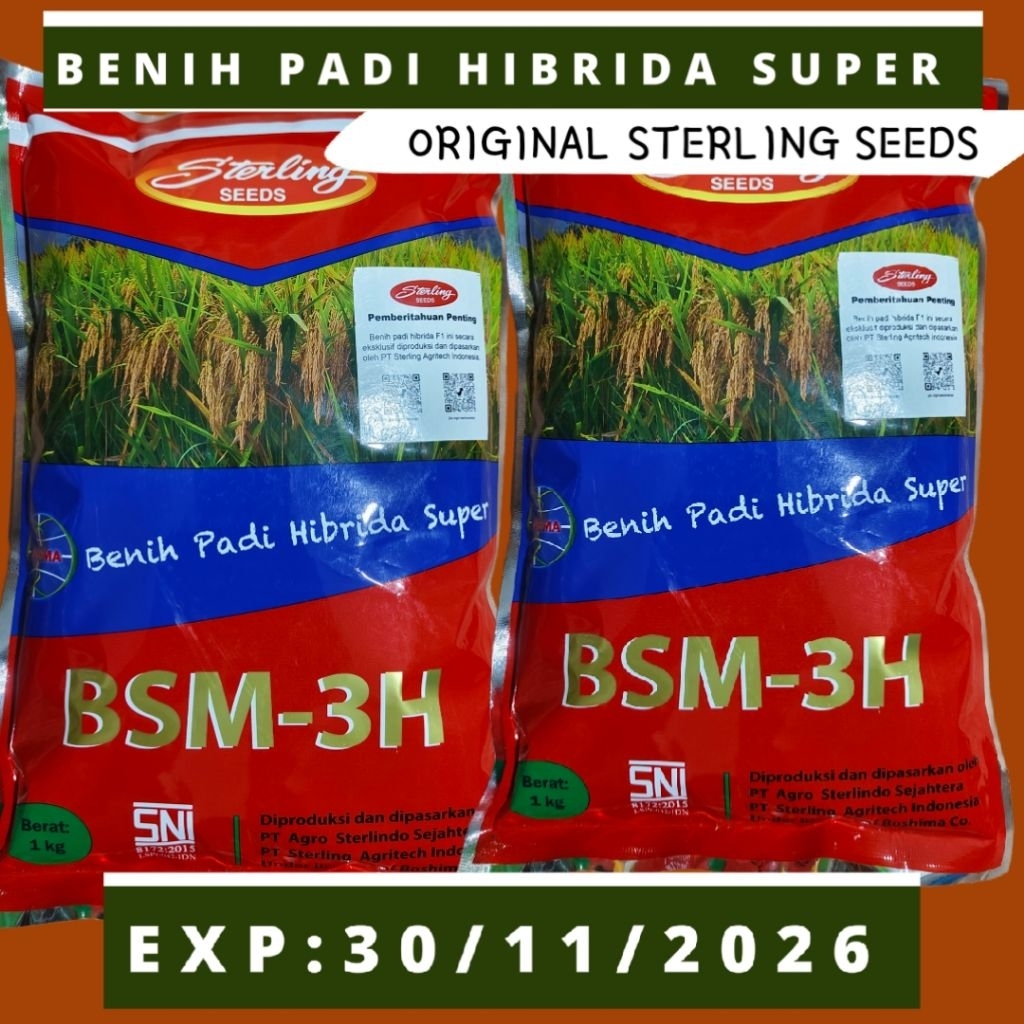 BENIH PADI ORIGINAL HIBRIDA SUPER BSM-3H