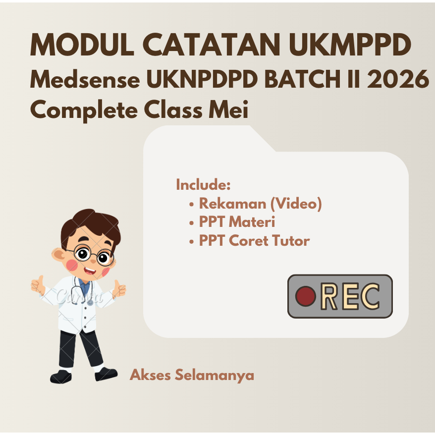CBT MEDSENSE BIMBEL UKMPPD UKNPDPD 2026 PERSIAPAN UJIAN BELAJAR KEDOKTERAN 2026 MEI SCT COMPLETE CLA