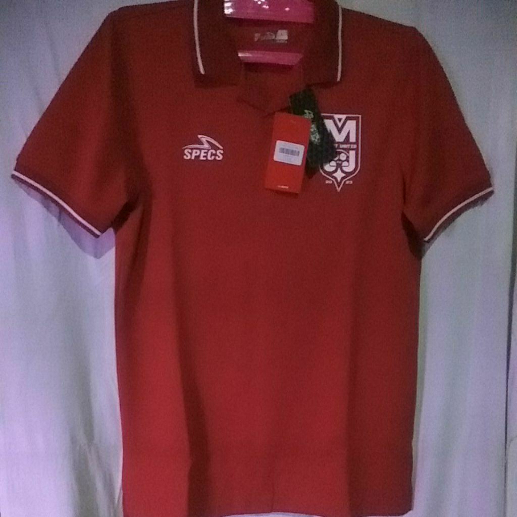 baju olahraga specs malut united fc polo shirt
