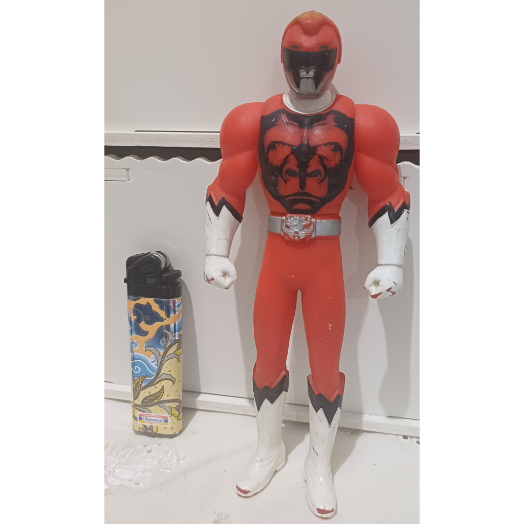 Sofubi Zyuoh Red Gorilla Bandai Soft Vinyl
