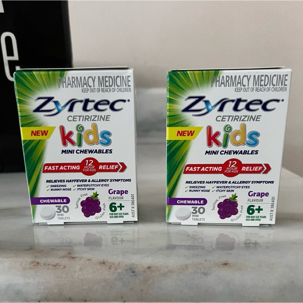obat alergi ZYRTEC KIDS AUSTRALIA isi 30 tablet