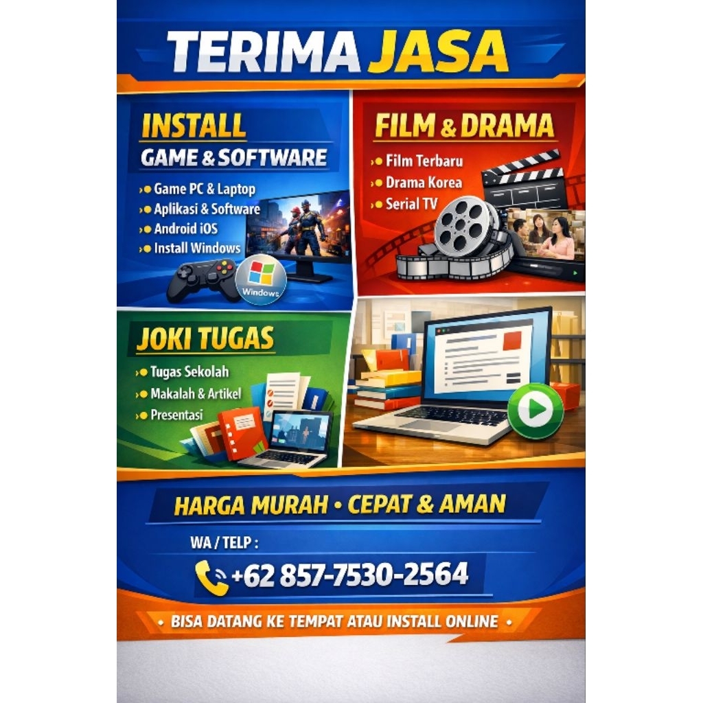 JASA TEKNOLOGI DAN JOKI TUGAS PROFESIONAL