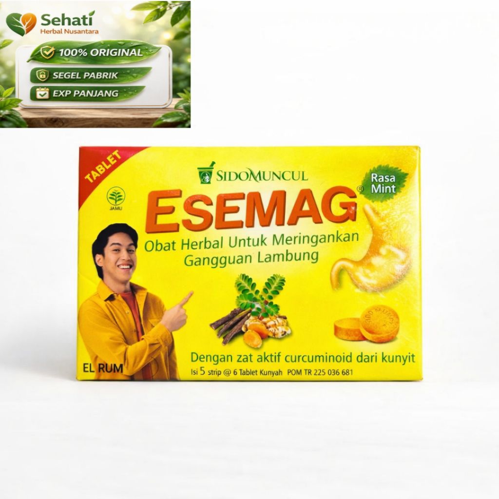 Esemag Tablet Sido Muncul Obat Maag Herbal