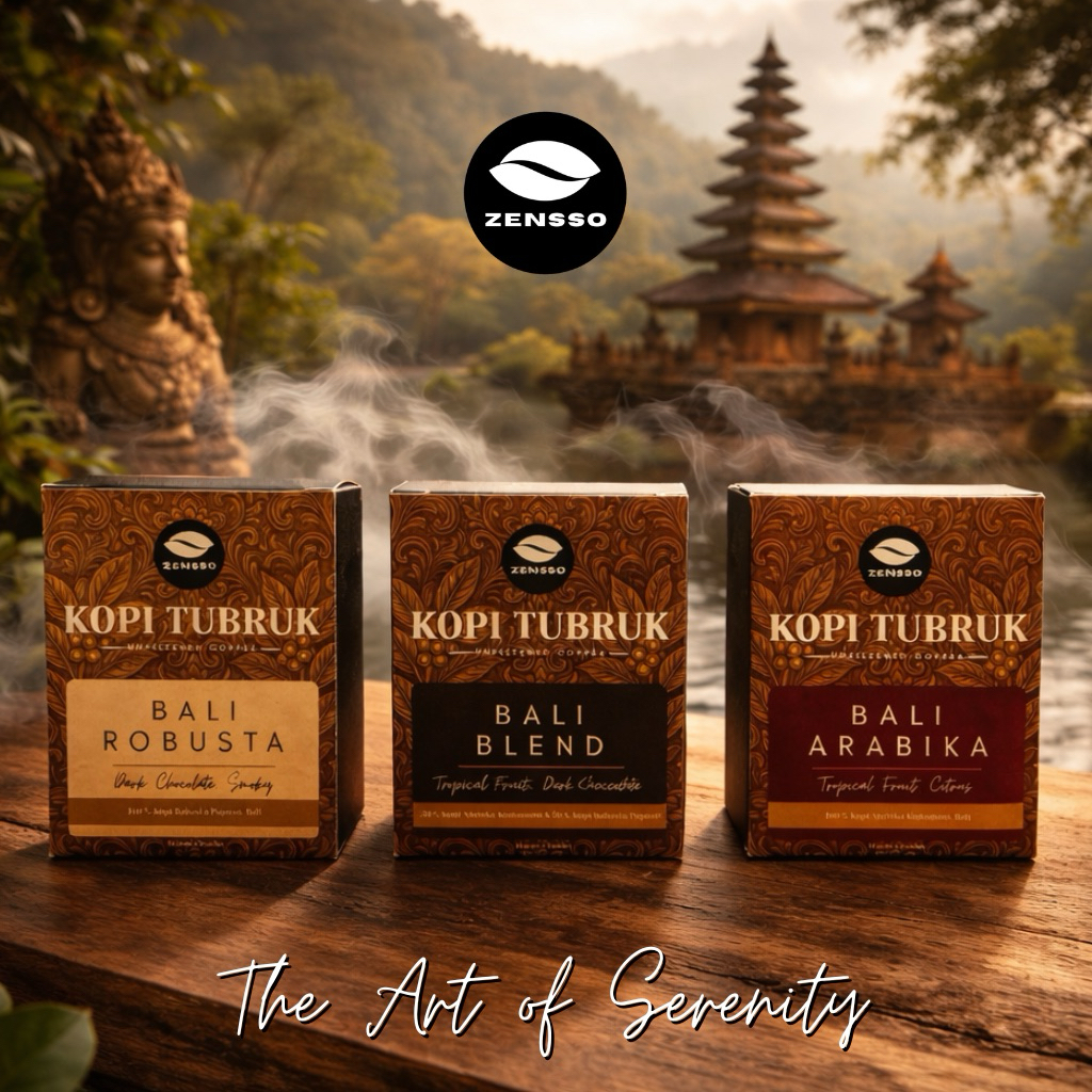 Kopi Tubruk Sachet Praktis - Kopi Bali - Zensso Coffee