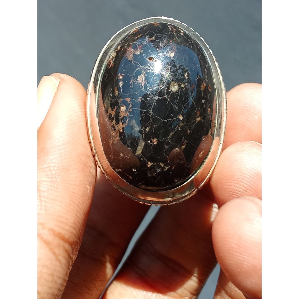 Natural Akik Pirus Hitam